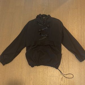 Michi sheer pullover hooded jacket